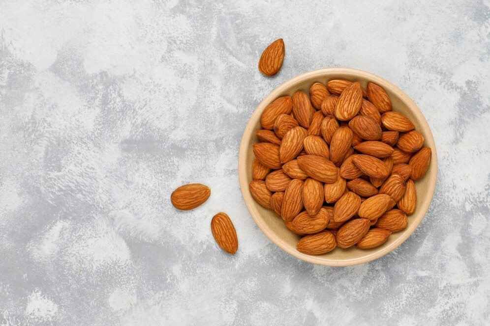 Almonds come from the prunus family – the same as peaches, cherries and apricots!