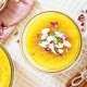 Iranian dish Sholeh Zard (Persian Saffron Rice Pudding)