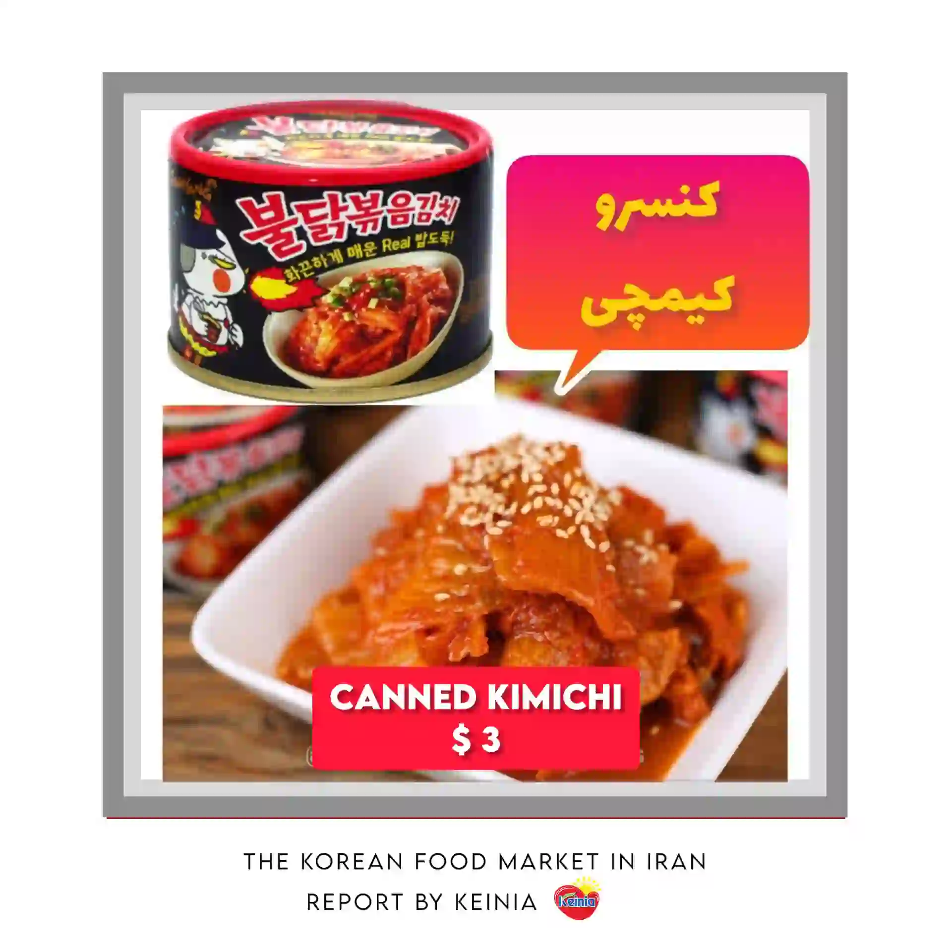 Canned Kimichi in Iran
