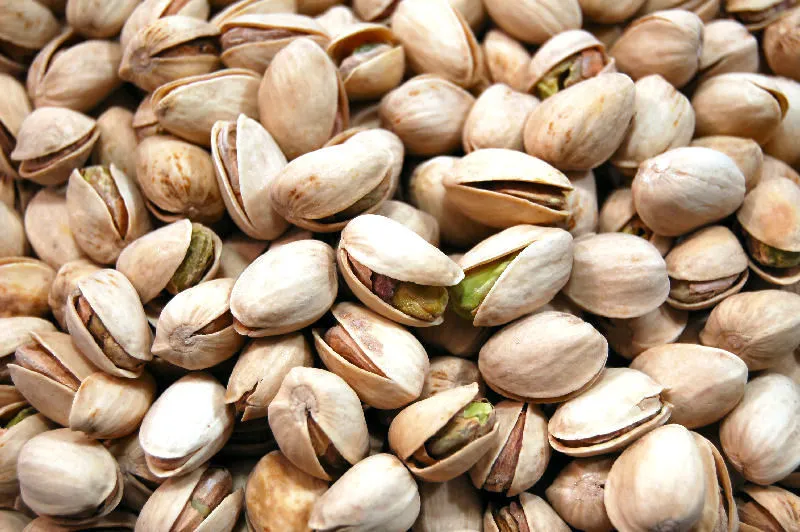 green pistachios with skin