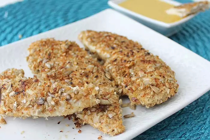Crunchy Seed-Coated Chicken